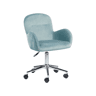 Cadeira de escritório PRIDDY Veludo Verde menta