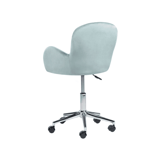 Cadeira de escritório PRIDDY Veludo Verde menta