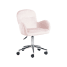 Cadeira de escritório PRIDDY Veludo Rosa