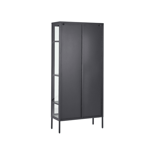 Armário expositor HARTY Metal 80 cm Preto