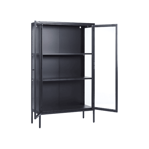 Armário expositor NASH Metal 90 cm Preto