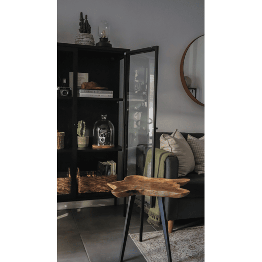 Armário expositor NASH Metal 90 cm Preto