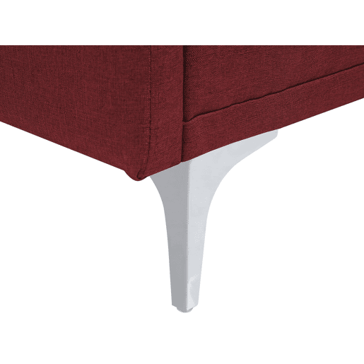 Sofá-cama LUCAN Tecido Vermelho escuro 3 lugares