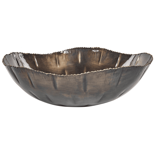 Set of 3 Decorative Bowls PINANG Metal Latão