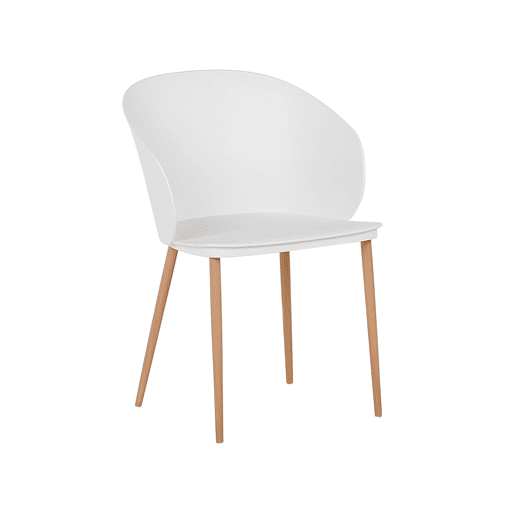 Conjunto de 2 cadeiras de jantar BLAYKEE Branco