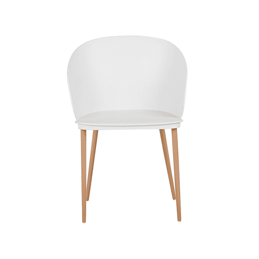 Conjunto de 2 cadeiras de jantar BLAYKEE Branco