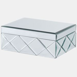 Caixa decorativa GORRON Vidro Prateado