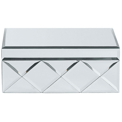 Caixa decorativa GORRON Vidro Prateado Caixa decorativa GORRON Vidro Prateado