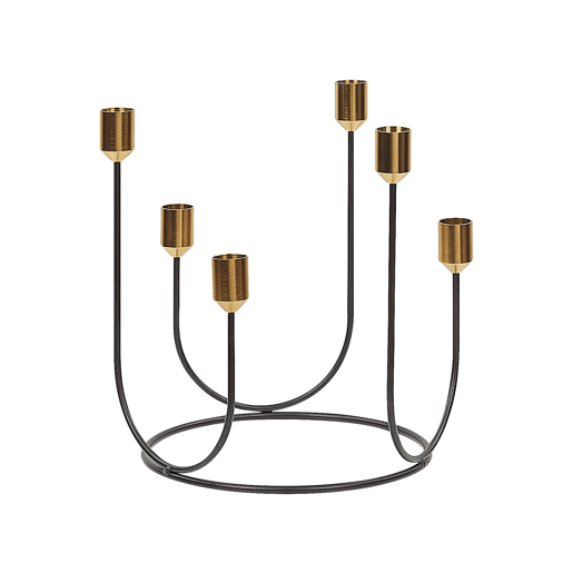 Candelabro PANAY Metal 25 cm Preto