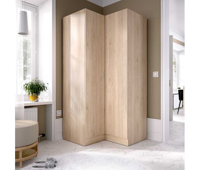 Armario esquinero essen 2 puertas 184,2x92,5x90,5 cm