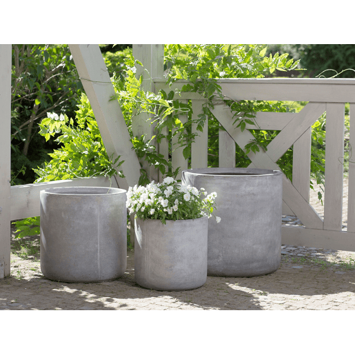 Vaso MESSENE 51 cm Cinzento claro Vaso MESSENE 51 cm Cinzento claro