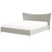 Beliani Cama Terciopelo CHALEIX 188x212 Beliani Cama Terciopelo CHALEIX 188x212 Gris Claro