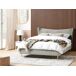 Beliani Cama Terciopelo CHALEIX 188x212 Beliani Cama Terciopelo CHALEIX 188x212 Gris Claro