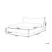 Beliani Cama Terciopelo CHALEIX 188x212 Beliani Cama Terciopelo CHALEIX 188x212 Gris Claro