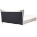Beliani Cama Terciopelo CHALEIX 188x212 Beliani Cama Terciopelo CHALEIX 188x212 Gris Claro