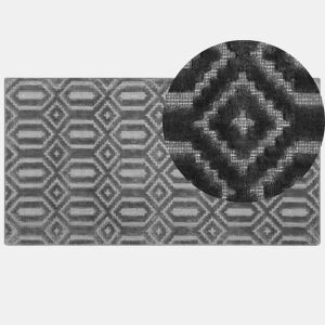Tapete ADATEPE Cinzento escuro 80 x 150 cm Viscose