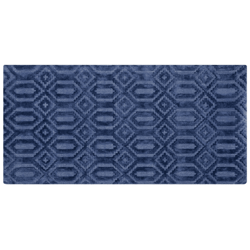 Tapete ADATEPE Azul marinho 80 x 150 cm Viscose