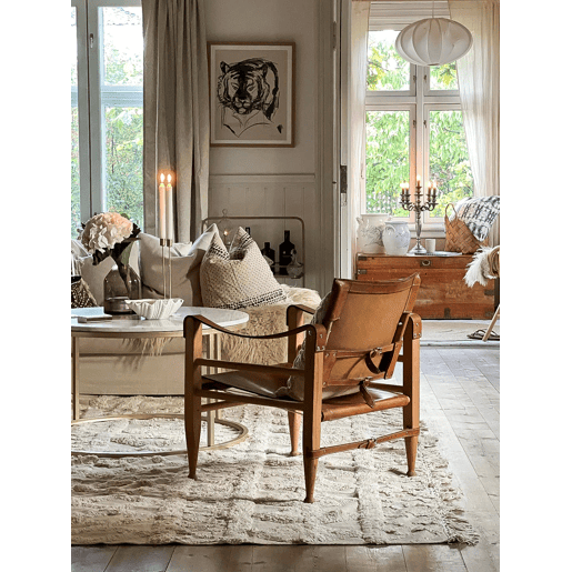 Tapete DIDIM Creme 160 x 230 cm Algodão