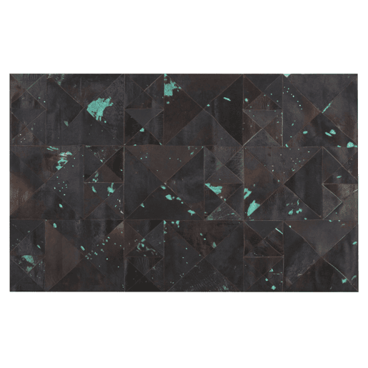 Tapete ATALAN Castanho 140 x 200 cm Pele