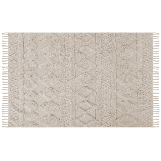 Tapete DIDIM Creme 140 x 200 cm Algodão