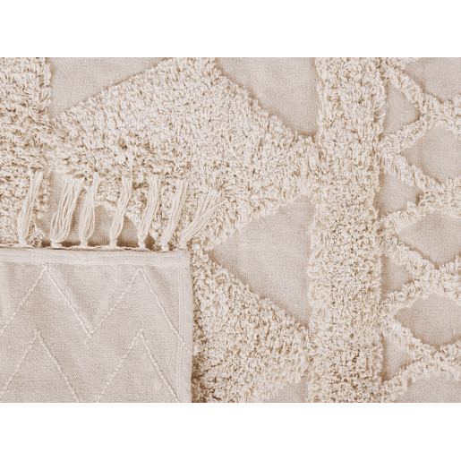 Tapete DIDIM Creme 140 x 200 cm Algodão