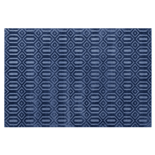 Tapete ADATEPE Azul marinho 140 x 200 cm Viscose