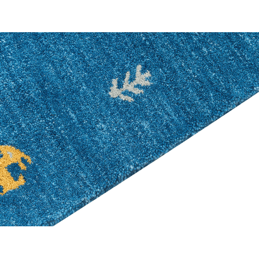 Tapete CALTI Azul escuro 160 x 230 cm Lã Gabbeh Tapete CALTI Azul escuro 160 x 230 cm Lã Gabbeh