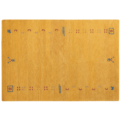 Tapete AKALAN Amarelo 160 x 230 cm Lã Gabbeh Tapete AKALAN Amarelo 160 x 230 cm Lã Gabbeh