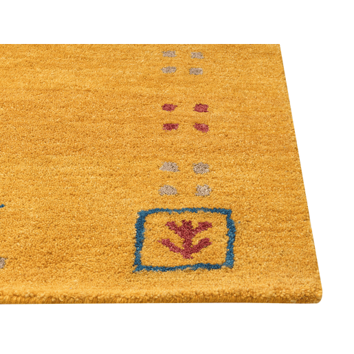 Tapete AKALAN Amarelo 160 x 230 cm Lã Gabbeh Tapete AKALAN Amarelo 160 x 230 cm Lã Gabbeh
