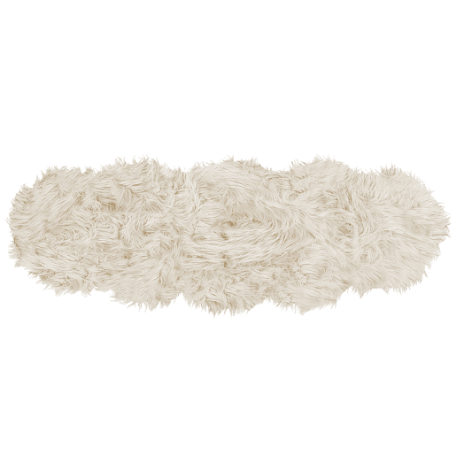 Tapete de pelo sintético MAMUNGARI Creme 60 x 180 cm