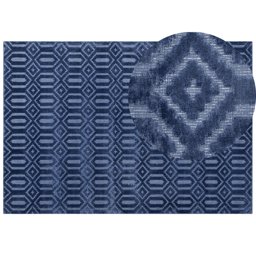 Tapete ADATEPE Azul marinho 160 x 230 cm Viscose