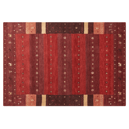 Tapete SINANLI Multicolor 140 x 200 cm Lã Gabbeh