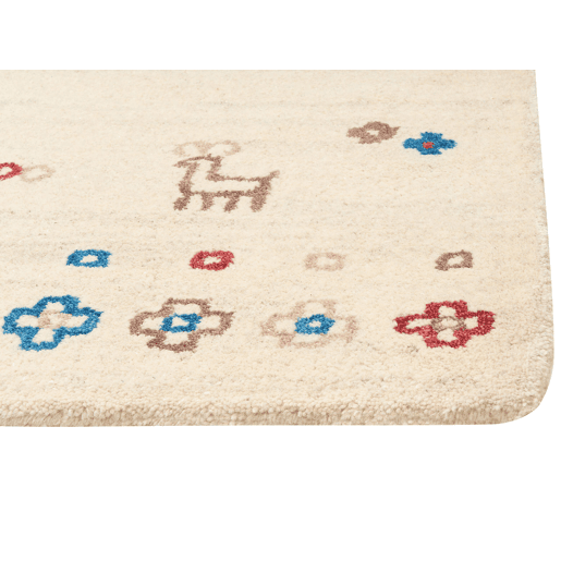 Tapete SULUCA Creme 140 x 200 cm Lã Gabbeh Tapete SULUCA Creme 140 x 200 cm Lã Gabbeh