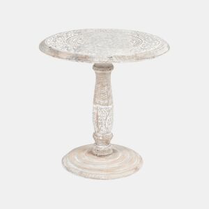 Mesa de apoio JAMBIA Mangueira de mangueira Branco creme