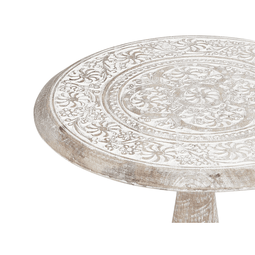 Mesa de apoio JAMBIA Mangueira de mangueira Branco creme