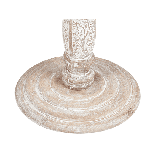 Mesa de apoio JAMBIA Mangueira de mangueira Branco creme