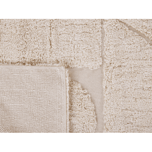 Tapete DIYADIN Creme 140 x 200 cm Algodão