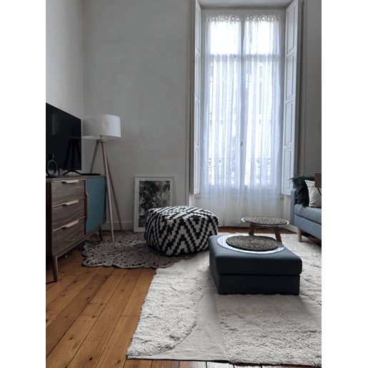 Tapete DIYADIN Creme 160 x 230 cm Algodão