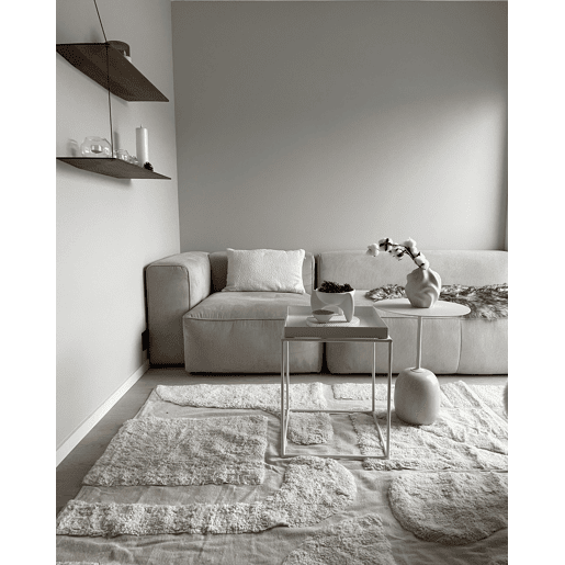 Tapete DIYADIN Creme 160 x 230 cm Algodão