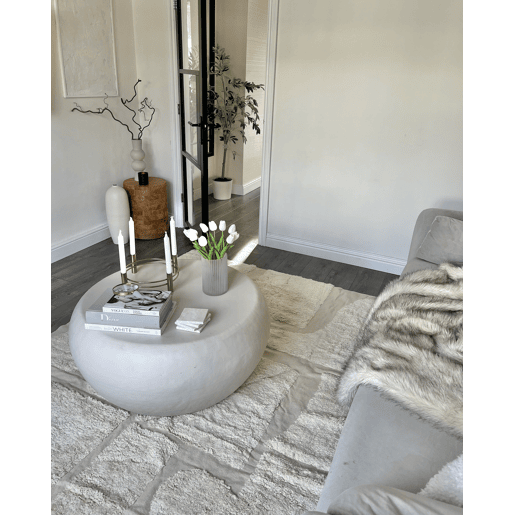 Tapete DIYADIN Creme 160 x 230 cm Algodão