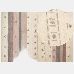 Tapete KARLI Creme 160 x 230 cm Lã Gabbeh