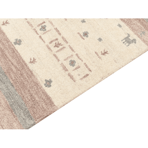 Tapete KARLI Creme 160 x 230 cm Lã Gabbeh Tapete KARLI Creme 160 x 230 cm Lã Gabbeh