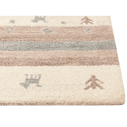 Tapete KARLI Creme 160 x 230 cm Lã Gabbeh Tapete KARLI Creme 160 x 230 cm Lã Gabbeh