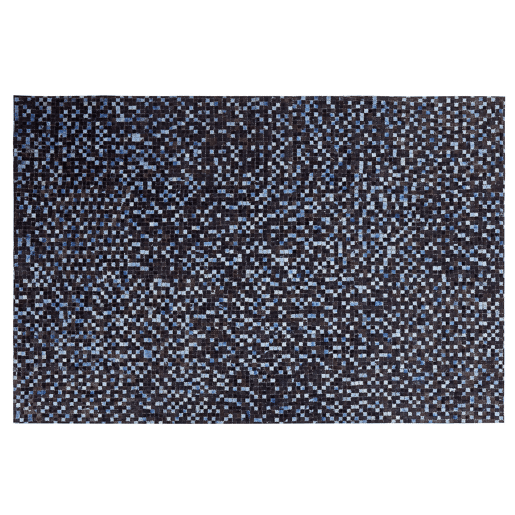 Tapete IKISU Castanho escuro 140 x 200 cm Pele