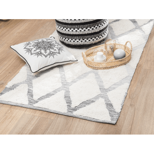 Tapete PENDIK Creme claro 80 x 150 cm Algodão