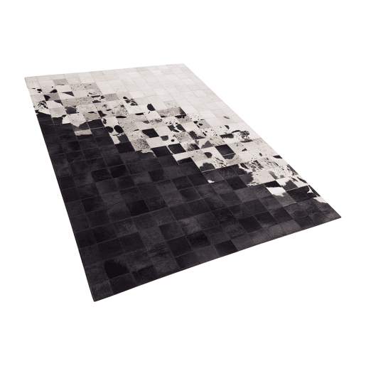 Tapete KEMAH Preto 140 x 200 cm Pele