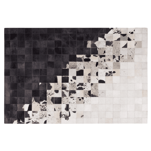 Tapete KEMAH Preto 140 x 200 cm Pele