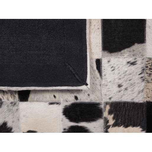 Tapete KEMAH Preto 140 x 200 cm Pele
