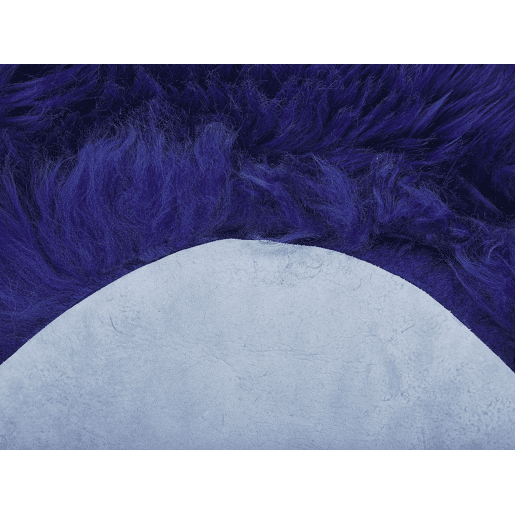Tapete em pele de ovelha ULURU Azul marinho 65 x 110 cm