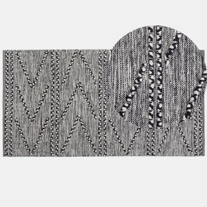 Tapete TERMAL Preto 80 x 150 cm Algodão